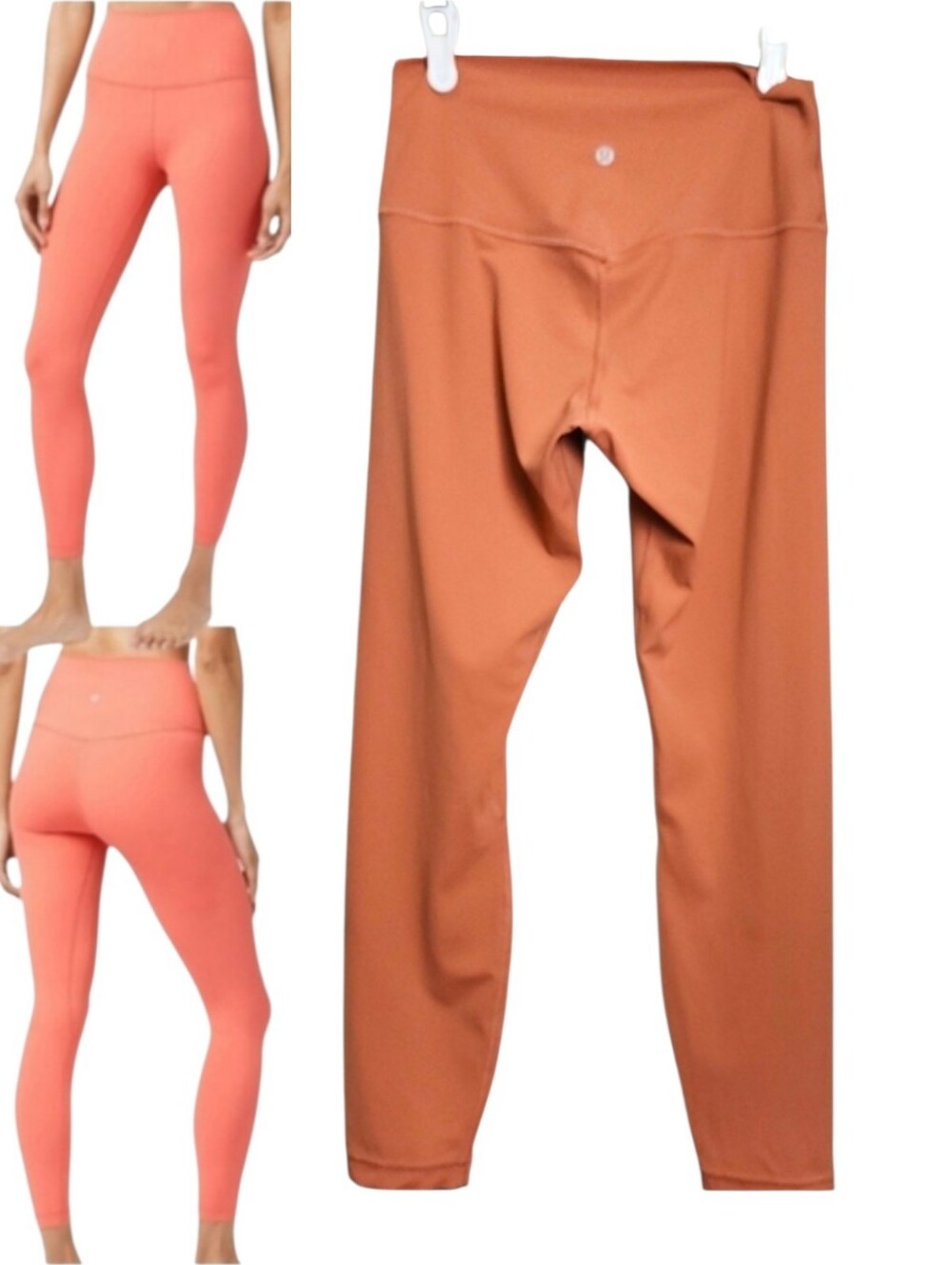 Lululemon Womens Align Pant II 25 Cool Rustic Coral HR Nulu Yoga Leggings Size 8